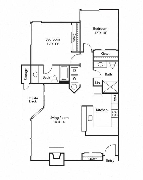 B1 - Teal D-102 floor plan
